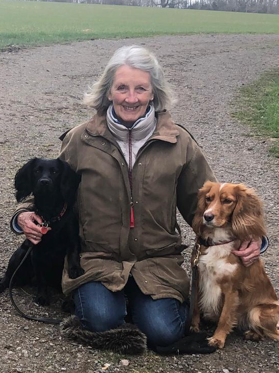 Ann with her Cocker Spaniels